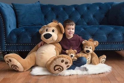 Plushible Pawley The 18" Teddy Bear Stuffed Animal - Teddy Bear Plush Toy with Embroidered Details, Soft Stuffed Toy for Babies, Toddlers & Kids, Ideal for Birthdays