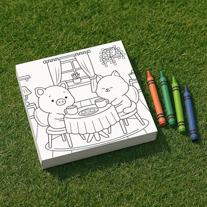 ArtPops Coloring Boxes – Pop-Up Pre-Printed Coloring Box Set – DIY Wall Art Kit for Teens & Adults – Eco-Friendly, Easy to Hang, No Frame Needed – 5-Pack, Cozy Friends