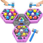 ANNKIE Whack Hammer Mole Game, Toys for 3 4 5 6+ Year Old Boys Girls, Pounding Toys for Age 3-5, Birthday Gifts for 3-12 Year Old Boys Girls, Interactive Educational Toy with 3 Modes,1-3 Players