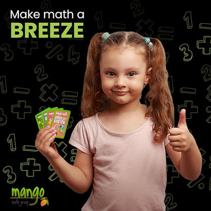 MANGO Math 15 Pack - Math Flash Cards - Educational Math Games for Kids - Addition, Subtraction, Place Value Games & Learning Kit -2nd 3rd 4th Grades - Kids 6-12 - Set of 15 Games - English Version