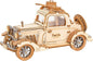 Rolife 3D Wooden Puzzles Retro Car Model - Collectibles Wooden Model Kits for Adults Desk Toys Display Gift for Adults (Vintage Car)