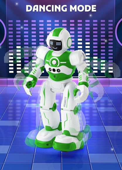 Robot Toys for Kids,Programmable Remote Control Smart Walking Dancing Robot Toy with Gesture & Sensing for Age 4 5 6 7 8 9 10 Year Old Boys for Birthday Present,Green