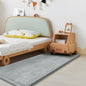 Play Mat for Babies Toddlers,1.3" Thick Elasti-Foam Anti-Fall Cushion Mat for kids Room,28×72 Bedroom Bedside Rugs,Water-Repellent Soft Coral Velvet,Non-Slip(Light Grey)