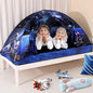 Kid Bed Tent -Twin Play Tent Baby Toddlers Dream Playhouse for Bedroom Decor Indoor Games Twin Size Bed Canopy by CRAWLBO(Galagy)