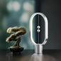 Table Lamp for Bedroom - Balance Lamp,Bedside Lamp with Touch Dimmer,Nightstand Lamp,3 Level Brightness Rechargered Night Light for Home,Office,College Dorm (Silver)