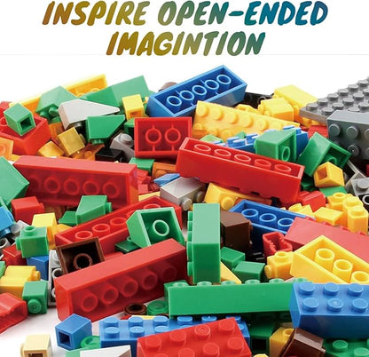 1500 Pieces Building Bricks, Classic Bulk Small Blocks, Classic Bricks Set Basic Building Blocks Compatible with All Major Brands