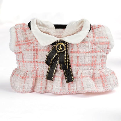 Premium Doll Clothes for Labubu - Luxury Chic Style Set for 17cm Dolls, Doll Outfit for Display, Collectors, Gift - Cute Miniature Fashion Accessories - Pink Camellia (No Dolls)