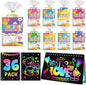 Party Favors for Kids: 36 Pack Rainbow Scratch Art Notebook Back to School Students Classroom Gifts Bulk for Girls Boys Goodie Bags Stuffers, Return Gifts for Birthday Party Favors Bulk