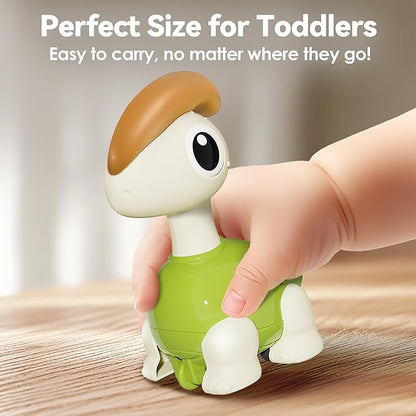 iPlay, iLearn Mini Dinosaur Press to Go Car Toys for Toddlers 1-3, Baby Dino Racing Cars, Infant Push Go Play Vehicle Set for 6-9-12-18 Months, Baby 1st Birthday Gifts for 1-2 Years Old Boys Girls