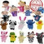 Finger Puppet Set | The Original Storytime Learning Aid | 16 Pack | Puppets for Teachers | Parents | Students & Children - Storytelling Reading Prop