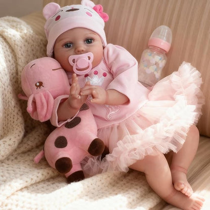 CHAREX Lifelike Reborn Baby Dolls - 22 Inch Realistic Newborn Baby Doll Soft Body Real Life Baby Dolls Girl with Accessories Gifts for Kids Age 3 + & Collection