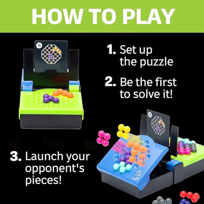 Educational Insights Kanoodle Head-to-Head Puzzle for 2 Players, Brain Teaser Game for Kids, Teens and Adults, Featuring 80 Challenges, Easter Basket Stuffers for Kids, Gift for Ages 7+