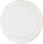 MakeMake Organics Organic Play Mat GOTS Certified Organic Cotton Nursery Floor Machine Washable Reversible Non Toxic Activity Mat Tummy Time Crawling Pad Thick Quilted (Round 48", Dotty + Solid Ivory)