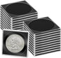 20 Pcs Adjustable Acrylic Coin Collection Cases with Sponges, Coin Snap Holder, Silver Dollar Protection Cases for Collectors, Coin Dollar Collection Supplies for Small to Medium Coins (16mm-36mm)