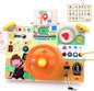 Toddler Toys Montessori Busy Board for 1+ Year Old Boys & Girls Steering Wheel Driving Simulation Toy Travel Activities for Toddlers 1 2 3 4+ Year Old Sensory Toys