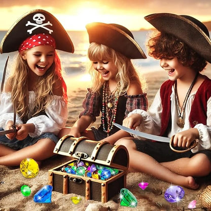 10pcs Extra Large Diving Gems for Pool for Kids,4pcs 60mm Oversized Diamonds and 6pcs 30mm Acrylic Gems Pirate Treasures,Swimming Pool Toys Favors and Sensory Bin Filler