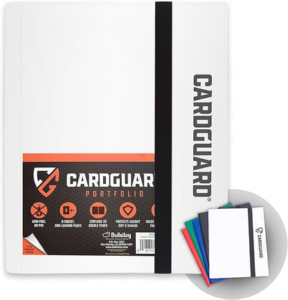 Trading Card Binder Pro-Folio – 9 Pocket Binder - Side-Loading Album, Durable & Acid-Free Storage for Pokémon, YuGiOh, MTG, TCG, Game & Sports Cards, White