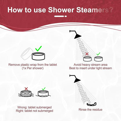 Aromatherapy Shower Steamers Birthday Day Gifts Rose - Swcandy 8 Pcs Bath Bombs Birthday Gifts for Women, Shower Bombs with Essential Oils, Relaxation Home SPA for Women Who Has Everything
