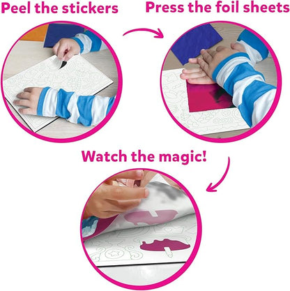 Skillmatics Foil Fun - Card Making Set, No Mess Art for Kids, Craft Kits & Supplies, DIY Creative Activity, Gifts for Girls & Boys Ages 4, 5, 6, 7, 8, 9