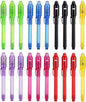 20PCS Invisible Ink Pens with UV Light Party Bag Fillers for Boys and Girls, Magic Pen Disappearing Ink for Kids, UV Light Spy Pen for Writing Secret Message