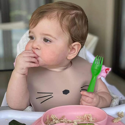 12 Pcs Kids Spoons and Forks Toddler Utensils Plastics Reusable Silverware Baby Cutlery Set Feeding Dinnerware Utensils BPA Free Microwave Dishwasher and Freezer Safe- Green