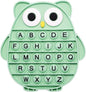 Fidget Toys for Kids, Owl Shaped Silicone Squeeze Sensory Toys, Alphabet Bubble Stress Anxiety Relief Relax Tools for Kids Adults School Classroom Gift Party Favors (Green)