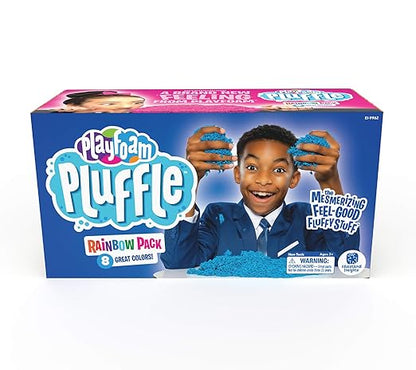 Educational Insights Pluffle Mini 8-Pack - Sensory Bin Foam Set, No Mess Alternative to Sand Toys & Slime for Toddlers at Home or in The Classroom, Fun Sensory Table Filler, Gift for Kids Ages 3+