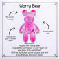 Pocket Bear Hug, Anxiety Relief Gifts for Men Women, Mental Health Positivity Gift, Autism Fidget Gifts, Stress Relief Gift for Her, Back to School Reminder of Comfort, Galaxy Pink