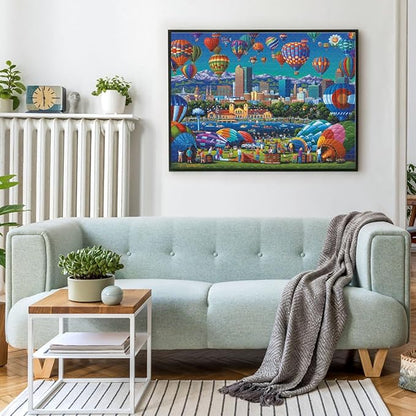 Buffalo Games - Sapphire Select- Eric Dowdle - Balloon Spectacular - 1000 Piece Jigsaw Puzzle – Challenging & Fun – Blue Core Puzzle Board – Giftable Display Box - Full Size Poster Included