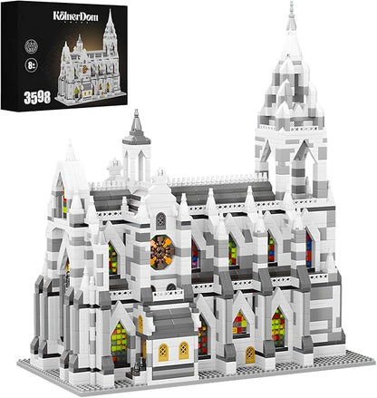 Miniature Building Blocks Cologne Cathedral Model Set (3598 Pieces) - Building Toys, Suitable for Children and Adults as Gifts