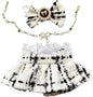Luxury Chic Doll Clothes Set with Elegant Dress, Shirt, Bow & Necklace - Premium Outfit for Dress Up, Collecting & Gift Giving - Perfect for Kids, Doll Collectors & 18 Dolls (White)