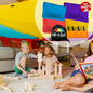 Tote a Fort Original XL Blanket Fort Building Kit - Portable Playhouse Play Tent Fort - Indoor & Outdoor Toy Set for Ages 4-12+ - STEM Toy - 4 Blanket Set