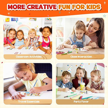 ZMLM 24 Water Coloring Books for Kids Party Favors - Bulk Mini Coloring Books for Kids Ages 4-8,Small Birthday Goodie Bag Stuffers School Teacher Return Gift Art Crafts Classroom Prizes (Classic)