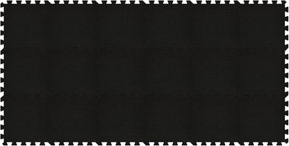 Yostrong® 18 Tiles Interlocking Puzzle Foam Baby Play Mat for Playing - EVA Babies Crawling Mat | Rubber Floor Work Out Mats for Home Gym. Black. YOC-Db18N