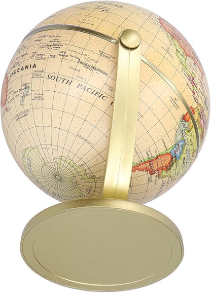 World Globe for Adults, Clear Plastic, Political Map, Desktop Rotating Earth Geography Globe