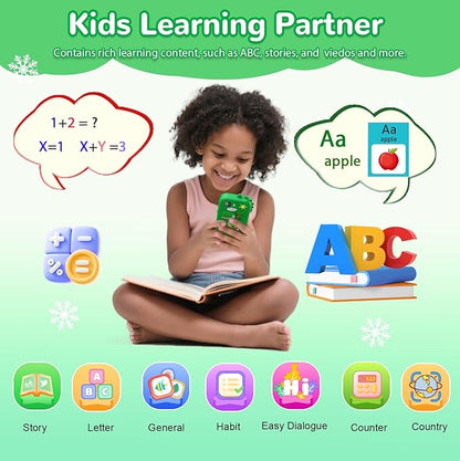 Lapare Kids Smart Phone Toy for Boys, 2.8" Touchscreen Cell Phone Toy with Dual Camera, Game, Music Player and More Learning APP, Perfect Christmas Birthday Gifts for Kids 3-10 Year Old (32GB)
