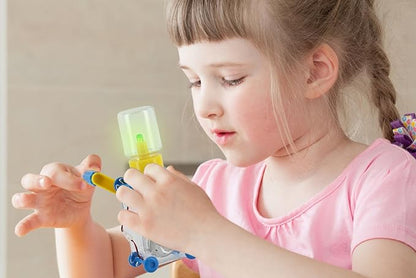 Tenergy ODEV Dynamo Lantern Educational STEM Building Toy, Hand Cranked Power Generator, Light Bulb Science Experiments Kits for Kids Age 14+