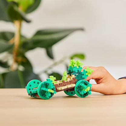 PLUS PLUS Color Cars Tube, Car Building Block Kit, 3D Puzzle Stem Toy Set for Kids, 200 Mini Interlocking Pieces - Earth