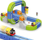 Magnetic Track Car Toys, 69PCS Flexible Race Car Track Sets for Toddlers with Electric Train, Traffic Signs, Kids Train Set Toys for 3 4 5 6 7 8 Year Old Boys Girls Birthday Party Gift-Medium