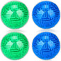 Sumind 4 Pcs 3D Puzzle Maze Ball Magic Brain Teasers Games Memory Sequential Gravity Maze Cube Ball Sphere Educational Puzzle Toys for Adult Hard Challenges(Blue, Green)
