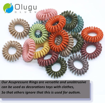 Fidget Toys Sensory Rings for Kid, 20 Pack Finger Sensory Toys for Kids with Autism-Stress Relief Rings, Quiet Classroom Fidget Rings for Kids 8-12 Relieve Anxiety