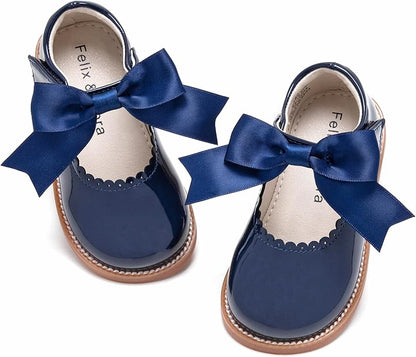 Felix & Flora Toddler Little Girl Mary Jane Dress Shoes - Ballet Flats for Girl Party School Shoes
