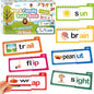 Word Family Build Book, 30 Read and Rhyme Flip Activity Book, ABC Vocabulary Flash Cards CVC Words Reading Games for Kids Ages 3-8 Preschool Learning Activities Families Educational Games