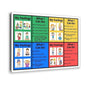 XIANF Self-Regulation, Zones of Self Regulation Calming Corner Poster EIdentifying Emotions, Autism ADHD Coping Strategies Canvas Poster for Classroom School Therapy Room Frame:16x24inch(40x60cm)