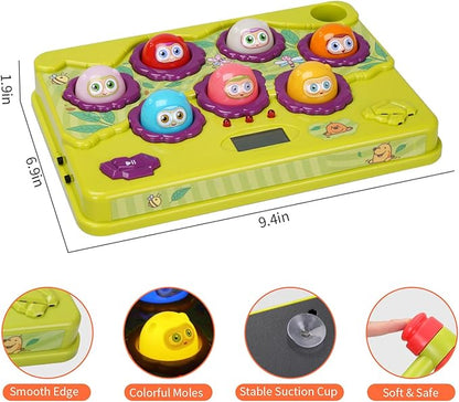 FS Pound Gopher Game for Toddler 3 4 5 6 Year Old Boys and Girls, Interactive Pounding Toys with Sound and Light, Hammer Toys for Kids Ages 4-8, PK Mode with 2 Hammer