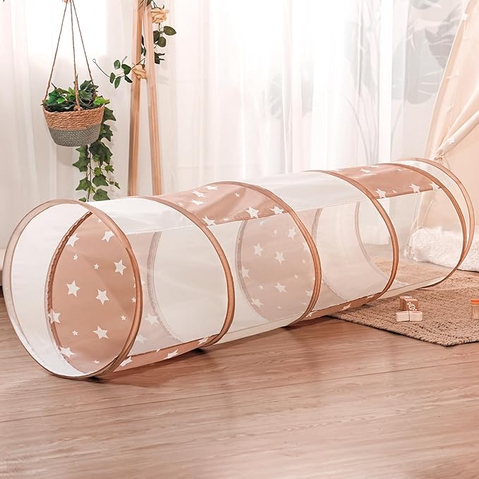 Sumbababy Tunnel Toys for Toddlers: Activity Tunnels for Young Children - Crawl Tunnels for Toddlers and Babies - Pop up Dog Tunnel