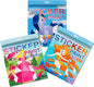 3PCS Paint by Sticker for Kids Ages 4-8, Mermaid Horse Princess Stickers for Kids Designs Sticker by Number, Activity Books Party Birthday Gifts for Boys Girls 4-10 Christmas Gifts