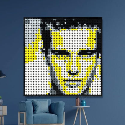 Amalia Personalized Mosaic Portrait Custom Building Kit Pixel Great Wall Art Decoration Customized Your Own Photo Picture-Memory(L/15.1"x15.1")