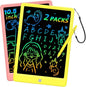 LCD Writing Tablet Doodle Board, Colorful Drawing Pad, Electronic Drawing Tablet, Drawing Pads,Travel Gifts for Kids Ages 3 4 5 6 7 8 Year Old Girls Boys (10.5 inch, Pink+Yellow)