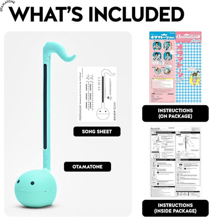 Otamatone Japanese Electronic Musical Instrument Portable Music Synthesizer from Japan by Maywa Denki Studio Award Winning, Educational Fun Gift for Children, Teens & Adults - Mint